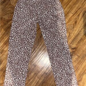 XOXO Light pink low rise Animal Print Pj Pants